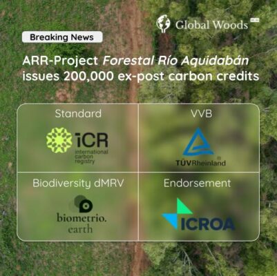 Our ARR Project in Paraguay issued around 200,000 verified Carbon Credits!
